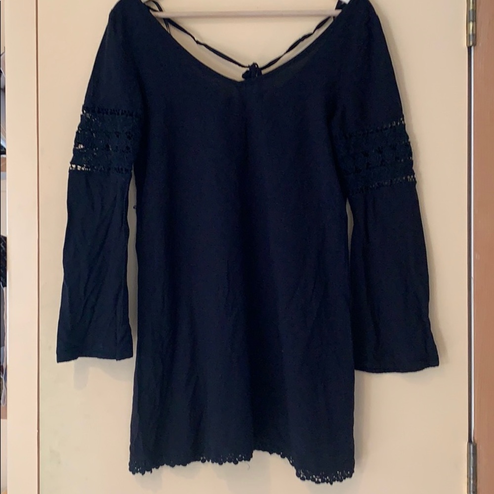 Black lace summer dress